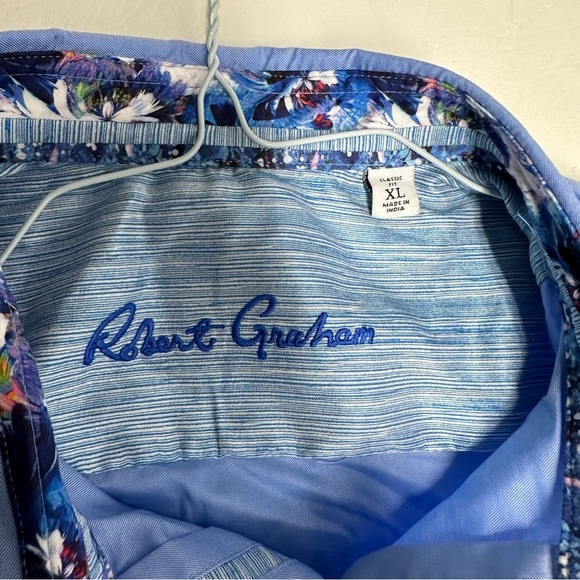 Robert Graham Blue Men's Shirt size XL NWT buttons down - Picture 6 of 9